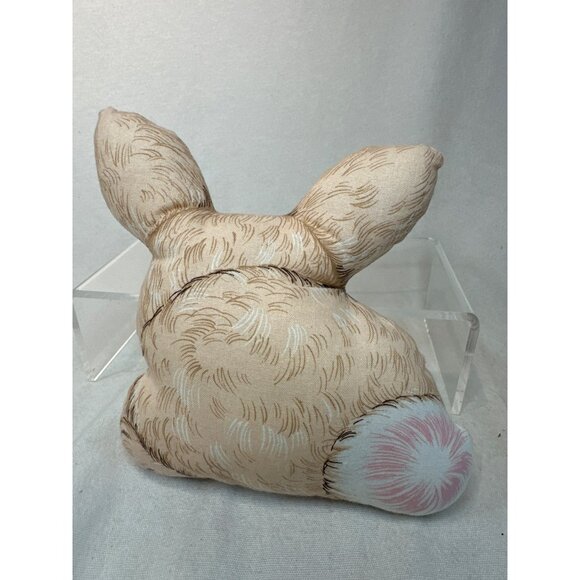 Cranston Vintage Bunny Rabbit Plush Pillow Soft Cotton Fabric Collectors 6" - Picture 2 of 4